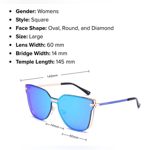 PRIVÉ REVAUX Gold Mirrored Sunglasses​ - Picture 5 of 11